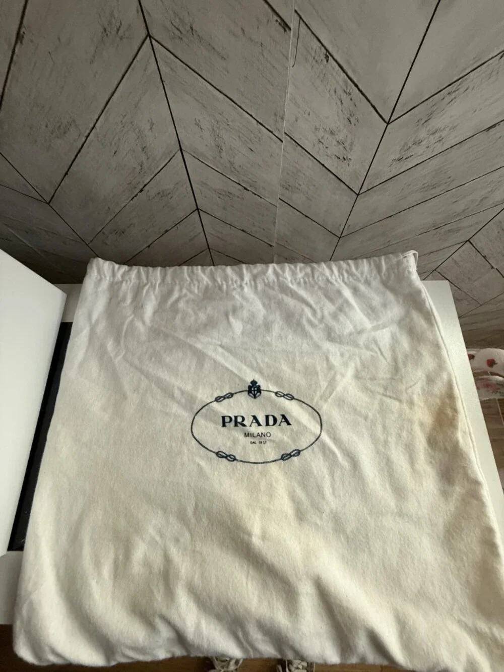 Prada Soft Calf Pleated Hobo Bag